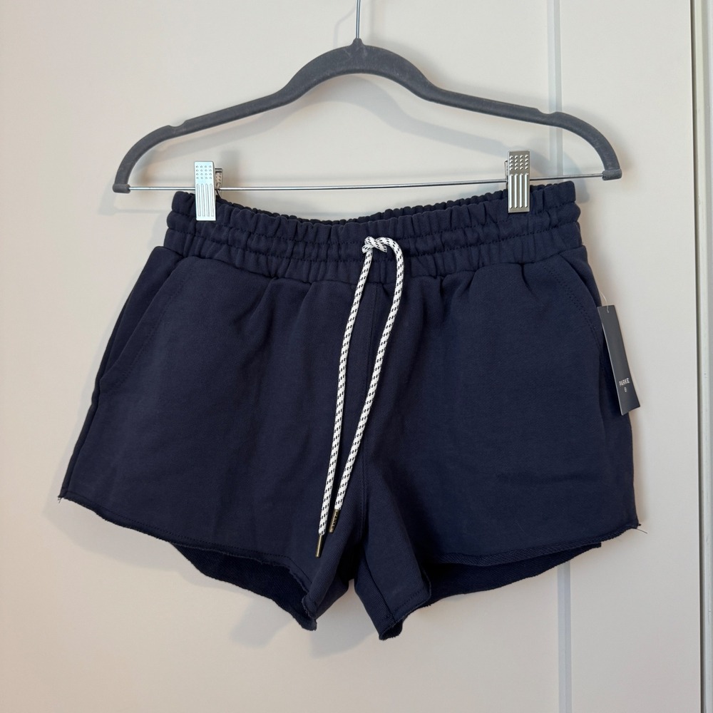 Parke X Target Navy Blue Sweat Shorts Womens XS NWT Elastic Waist Drawstring